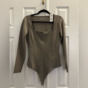 NWT Abercrombie and Fitch soft a&f collection bodysuit